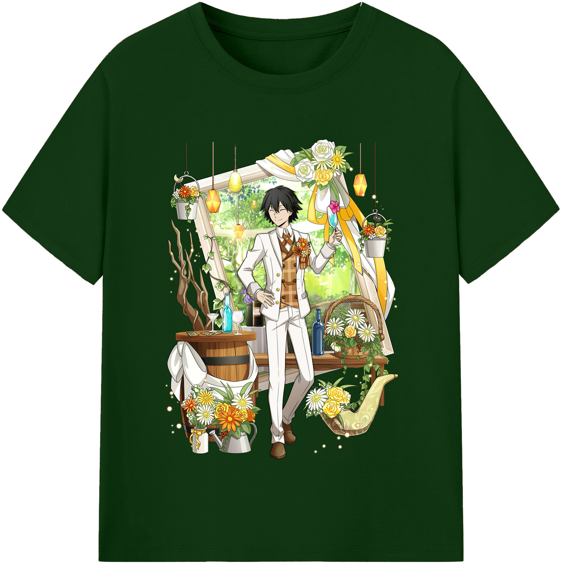 （画像用） 文豪ストレイドッグス Bungo Stray Dogs 綿100％半袖Tシャツ（フロントプリント）